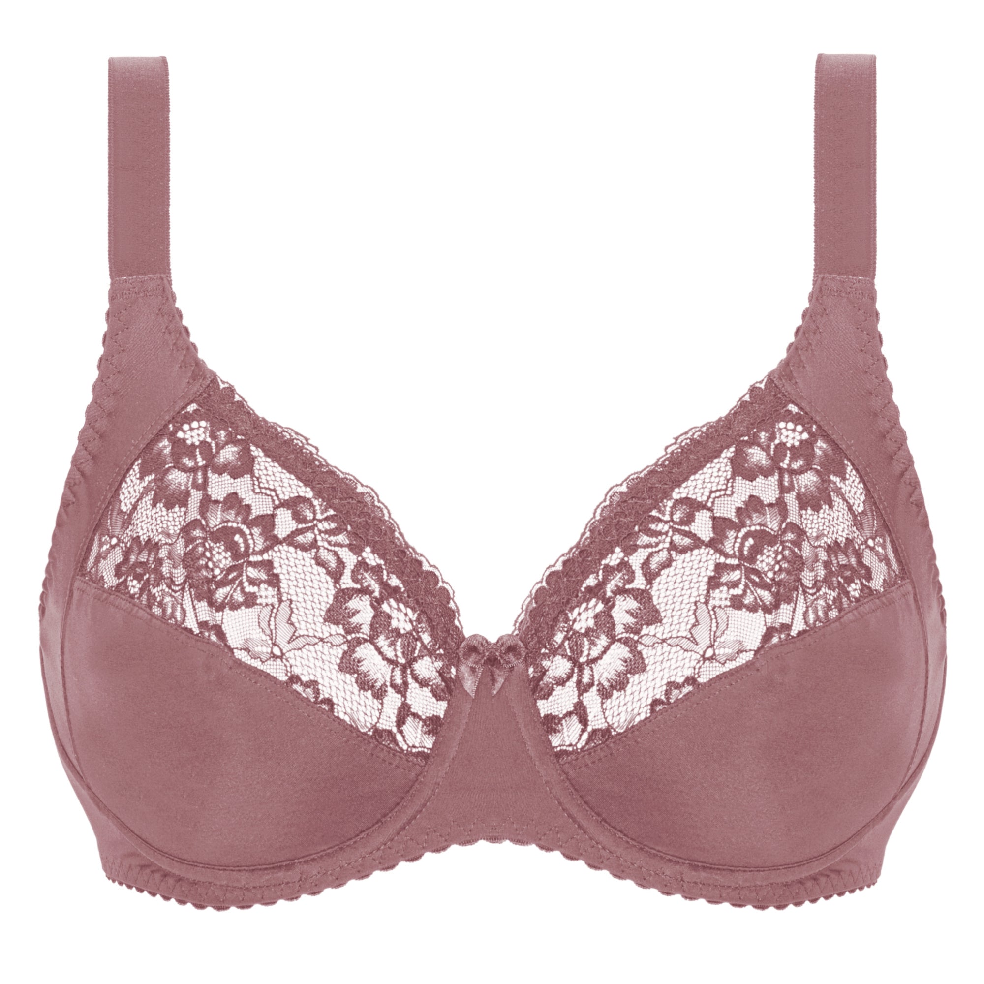 Floral Vollschalen-BH Taupe