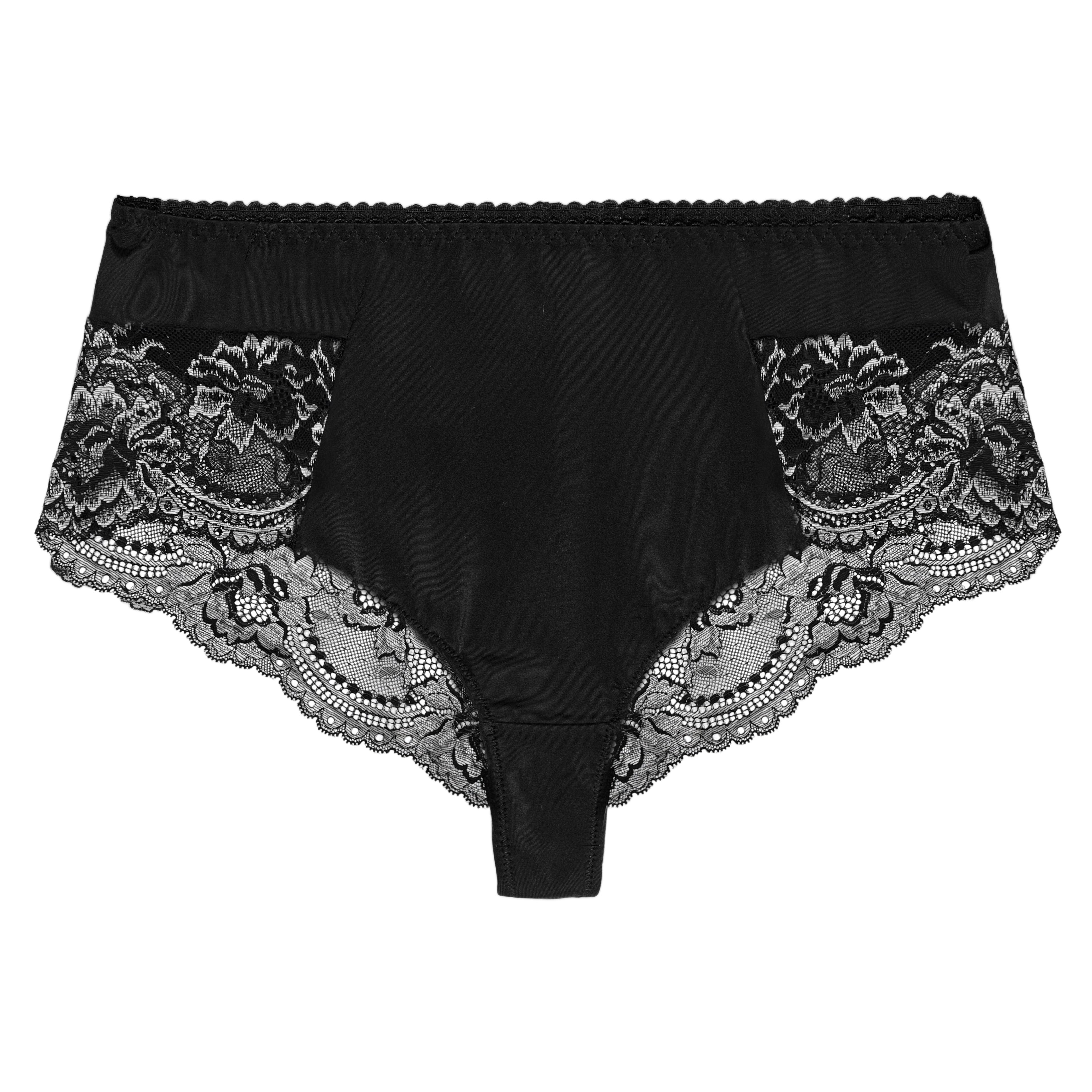 Silver Night Luxury-String Schwarz/Silber